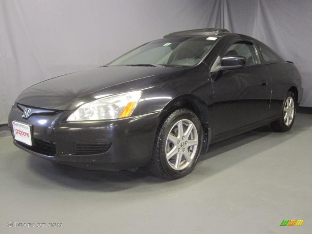 2003 Accord EX V6 Coupe - Nighthawk Black Pearl / Black photo #1