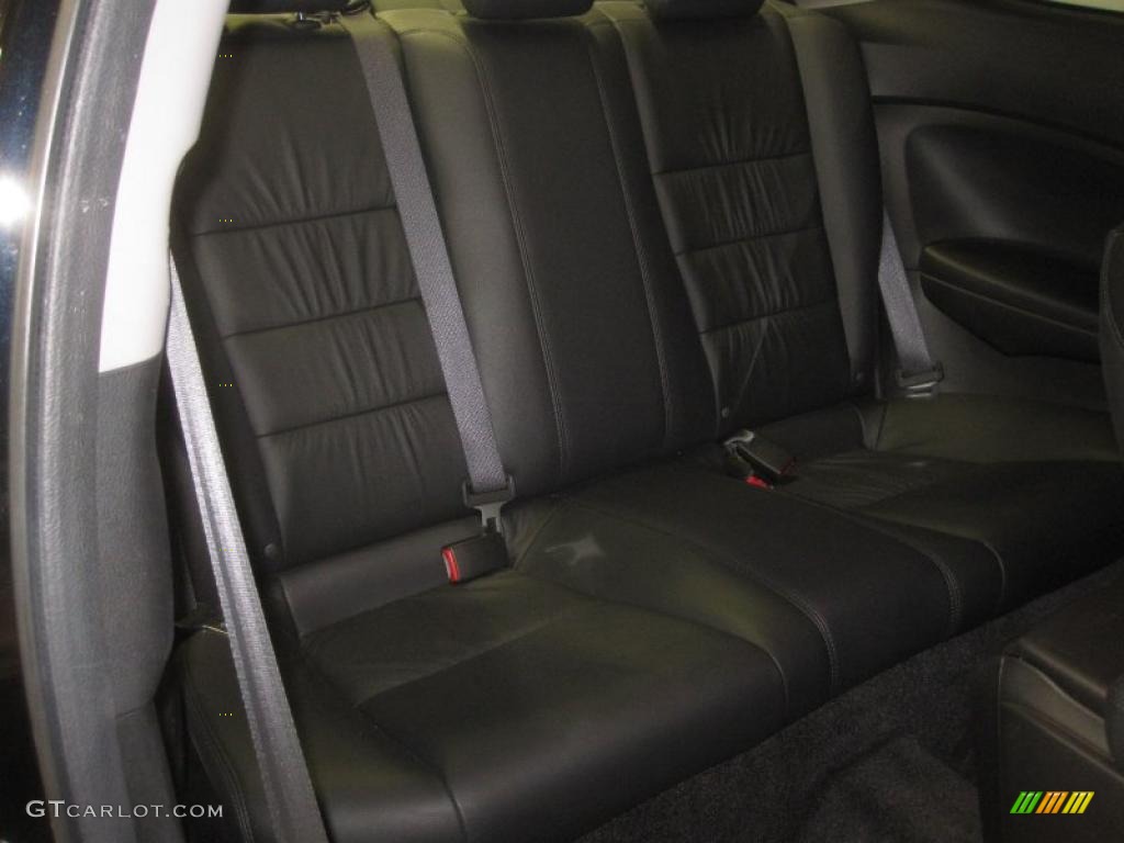 2008 Accord EX-L V6 Coupe - Nighthawk Black Pearl / Black photo #9