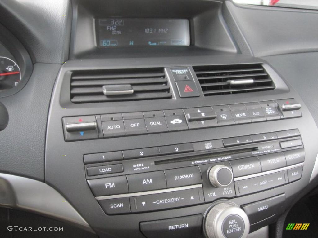 2008 Accord EX-L V6 Coupe - Nighthawk Black Pearl / Black photo #17