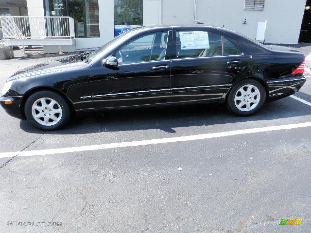 2001 S 500 Sedan - Black / Charcoal photo #1