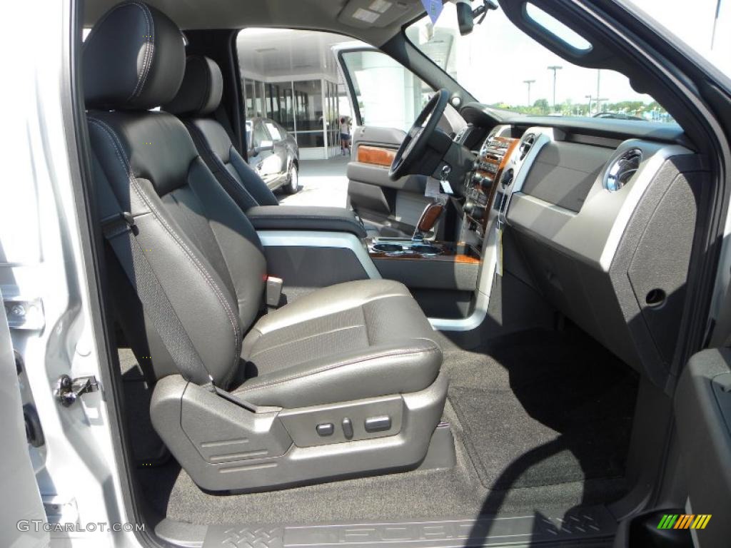 2010 F150 Lariat SuperCrew 4x4 - Ingot Silver Metallic / Black photo #12