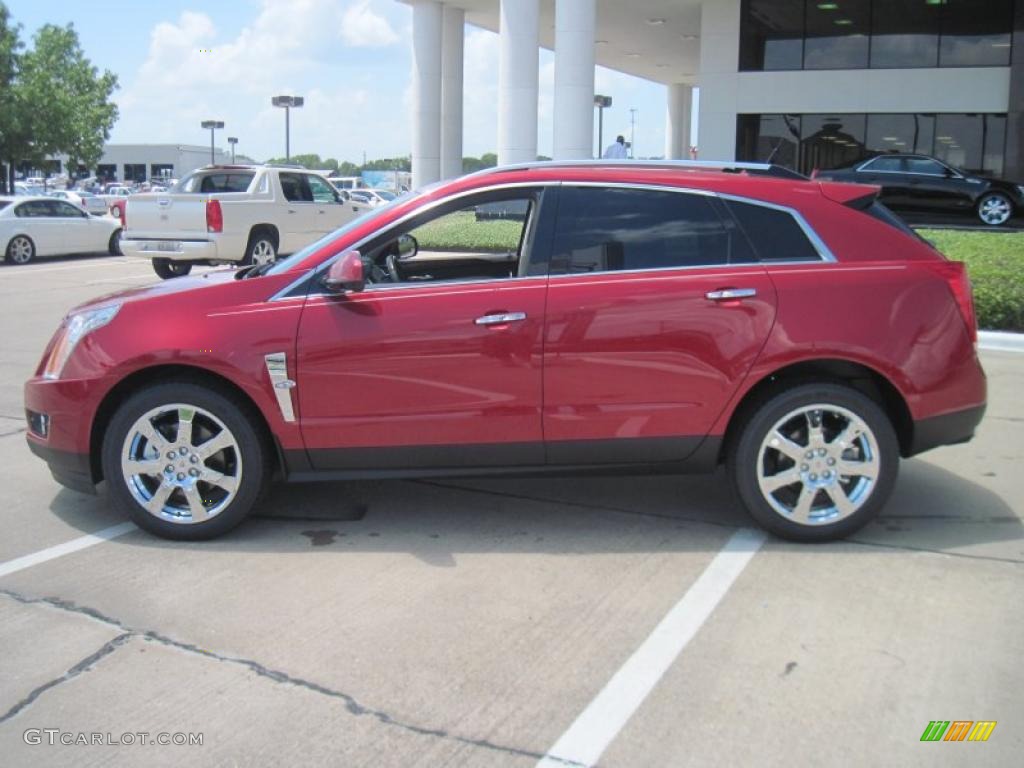 2010 SRX V6 - Crystal Red Tintcoat / Shale/Ebony photo #3