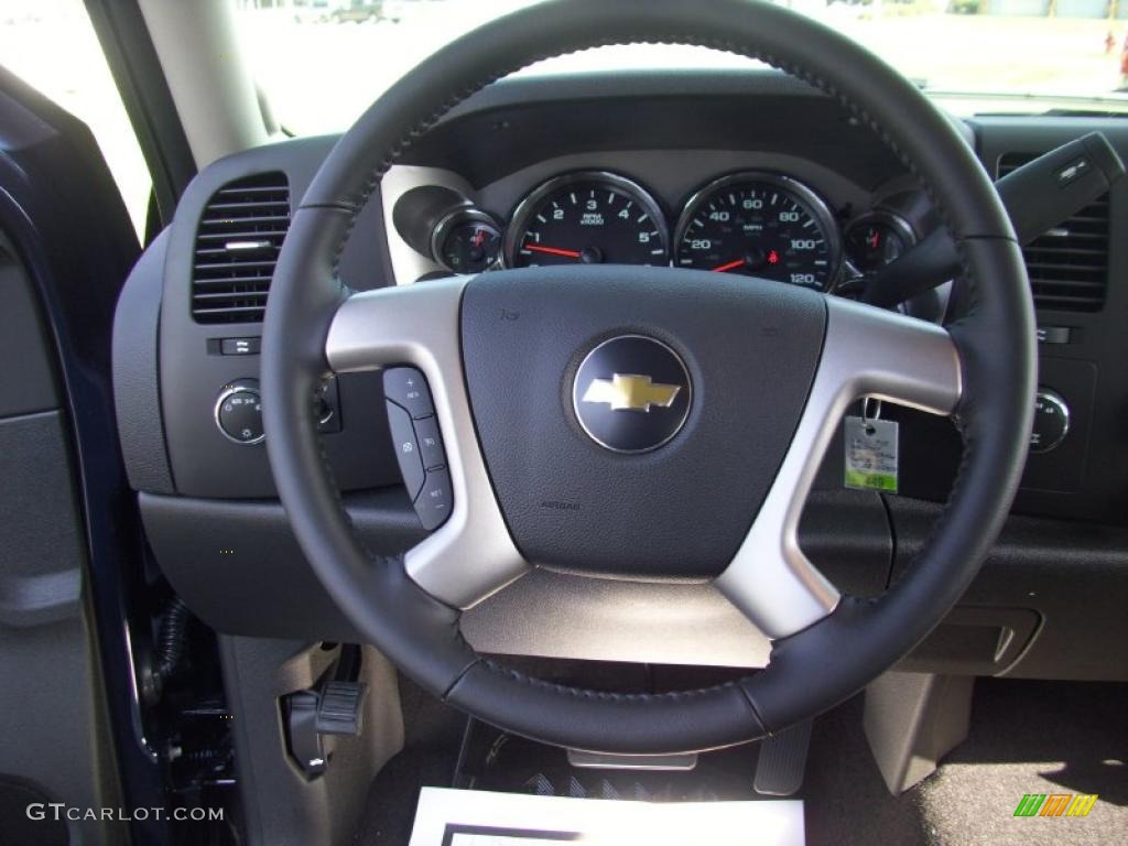 2010 Silverado 1500 LT Extended Cab 4x4 - Imperial Blue Metallic / Ebony photo #5