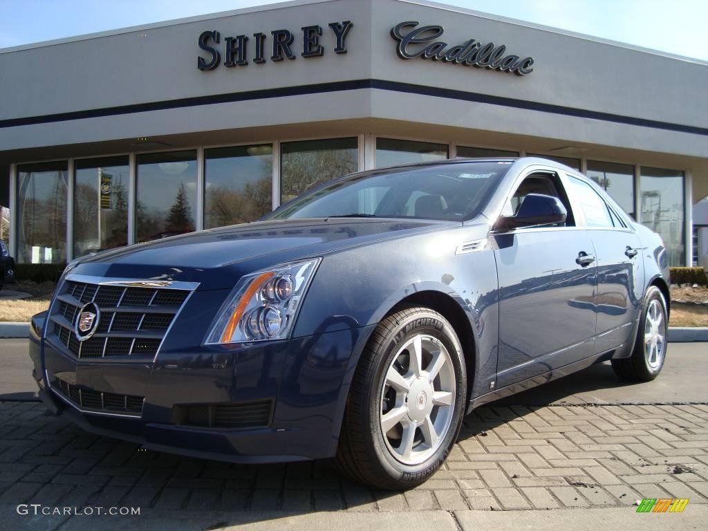 2009 CTS 4 AWD Sedan - Blue Diamond Tri-Coat / Light Titanium/Ebony photo #1