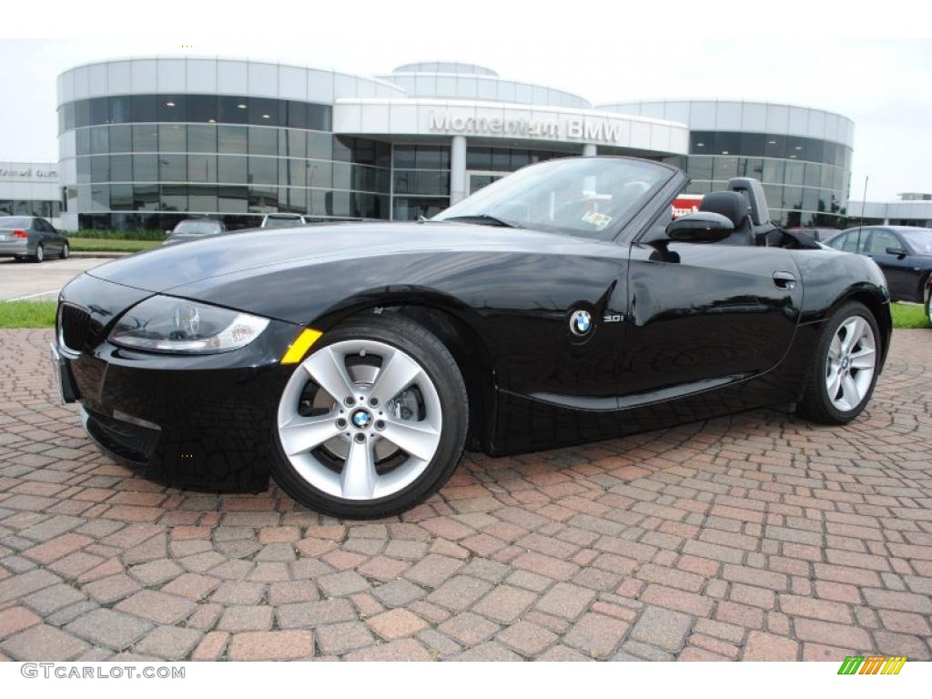 2007 Z4 3.0i Roadster - Titanium Silver Metallic / Black photo #1