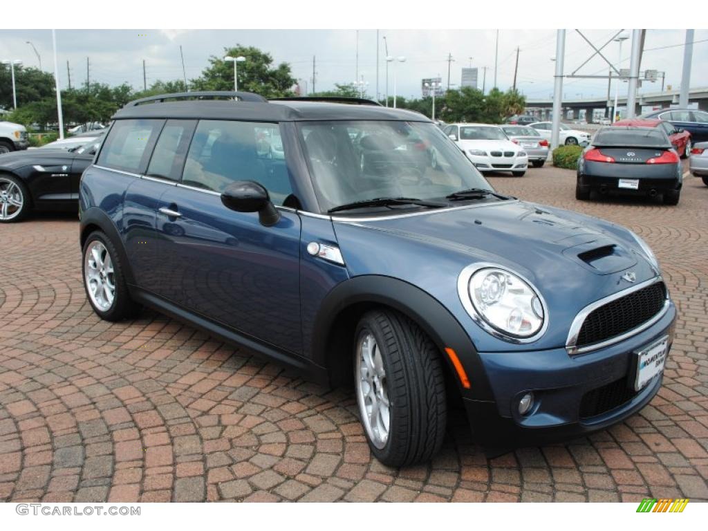 2009 Cooper S Clubman - Horizon Blue / Punch Carbon Black Leather photo #7