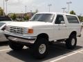 1989 White Ford Bronco 4x4  photo #1