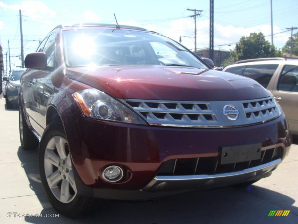 2007 Murano SL AWD - Merlot Pearl / Cafe Latte photo #1