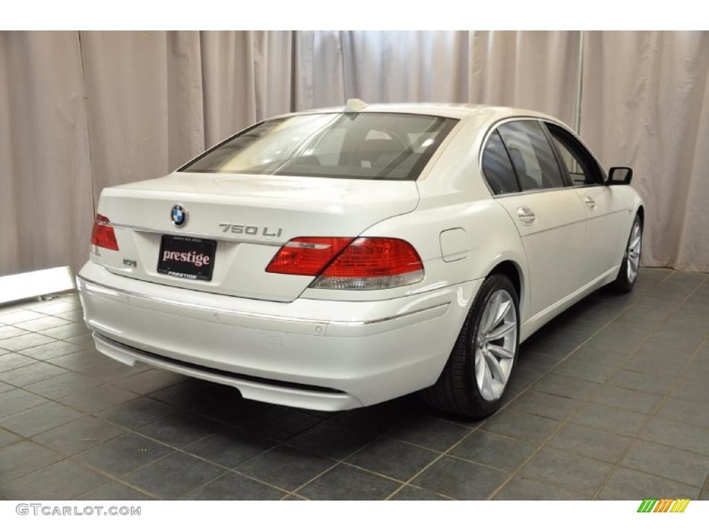 2008 7 Series 750Li Sedan - Alpine White / Black photo #2