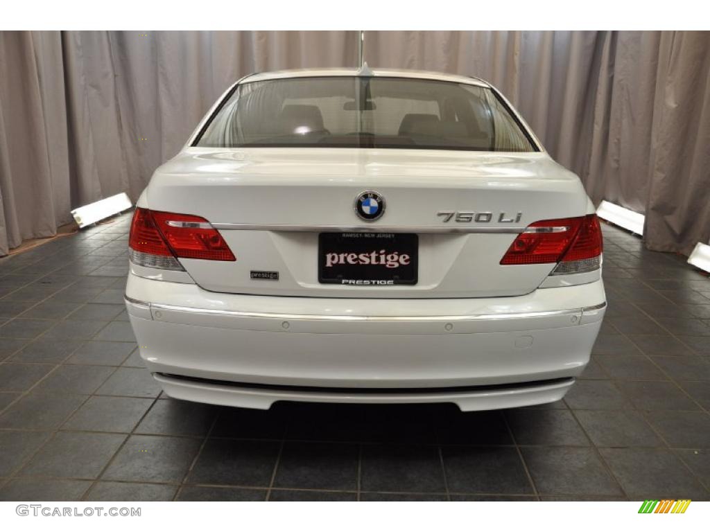 2008 7 Series 750Li Sedan - Alpine White / Black photo #3