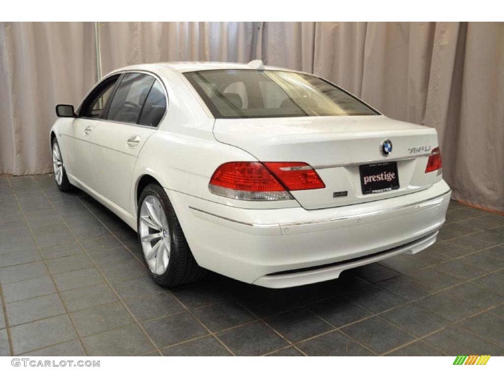 2008 7 Series 750Li Sedan - Alpine White / Black photo #4