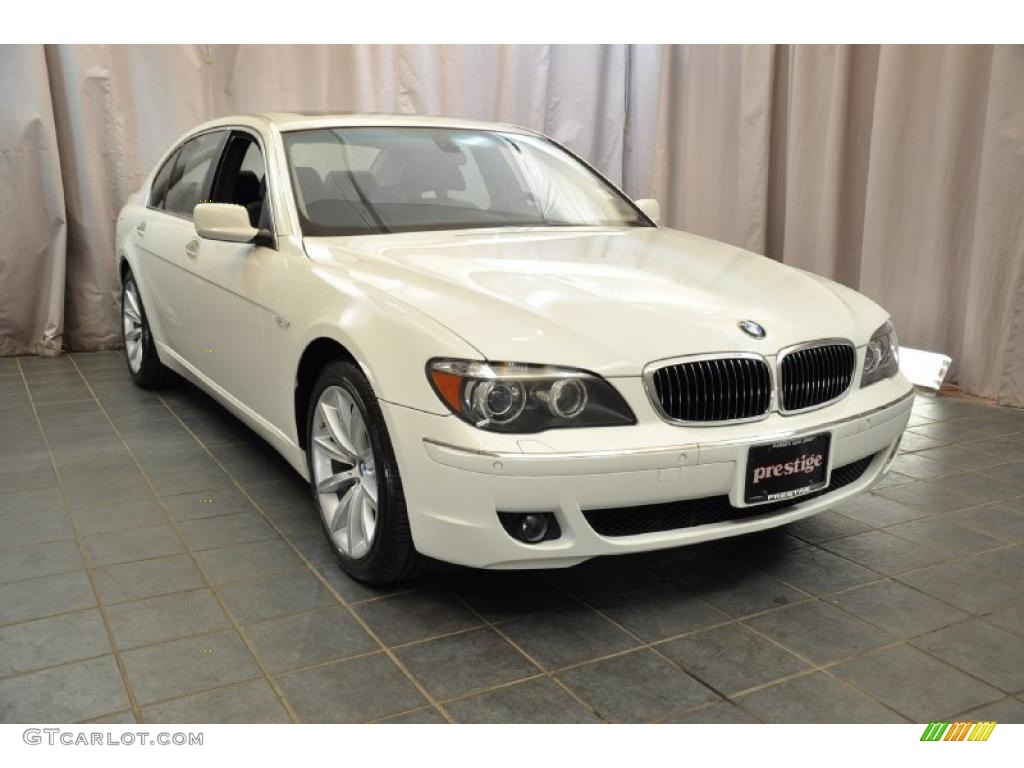2008 7 Series 750Li Sedan - Alpine White / Black photo #6