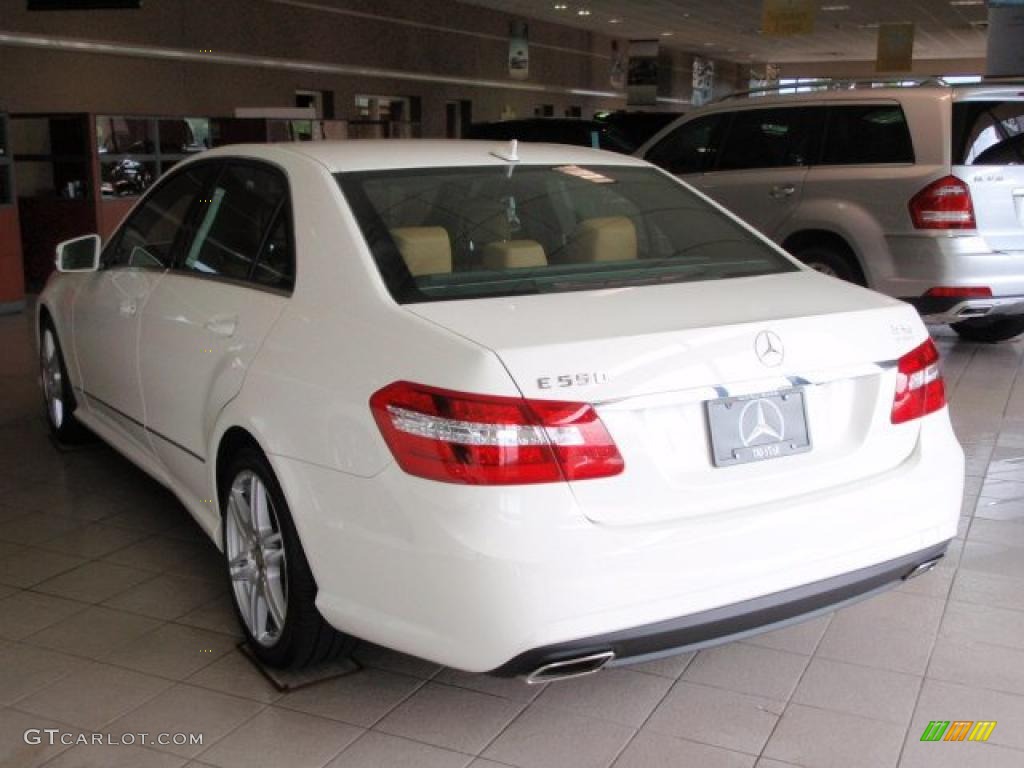 2010 E 550 Sedan - Arctic White / Natural Beige photo #5