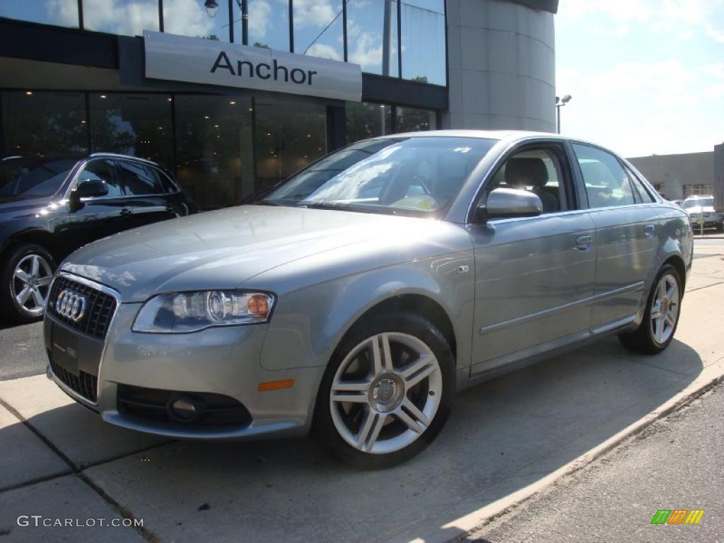 2008 A4 2.0T quattro Sedan - Quartz Grey Metallic / Light Gray photo #1