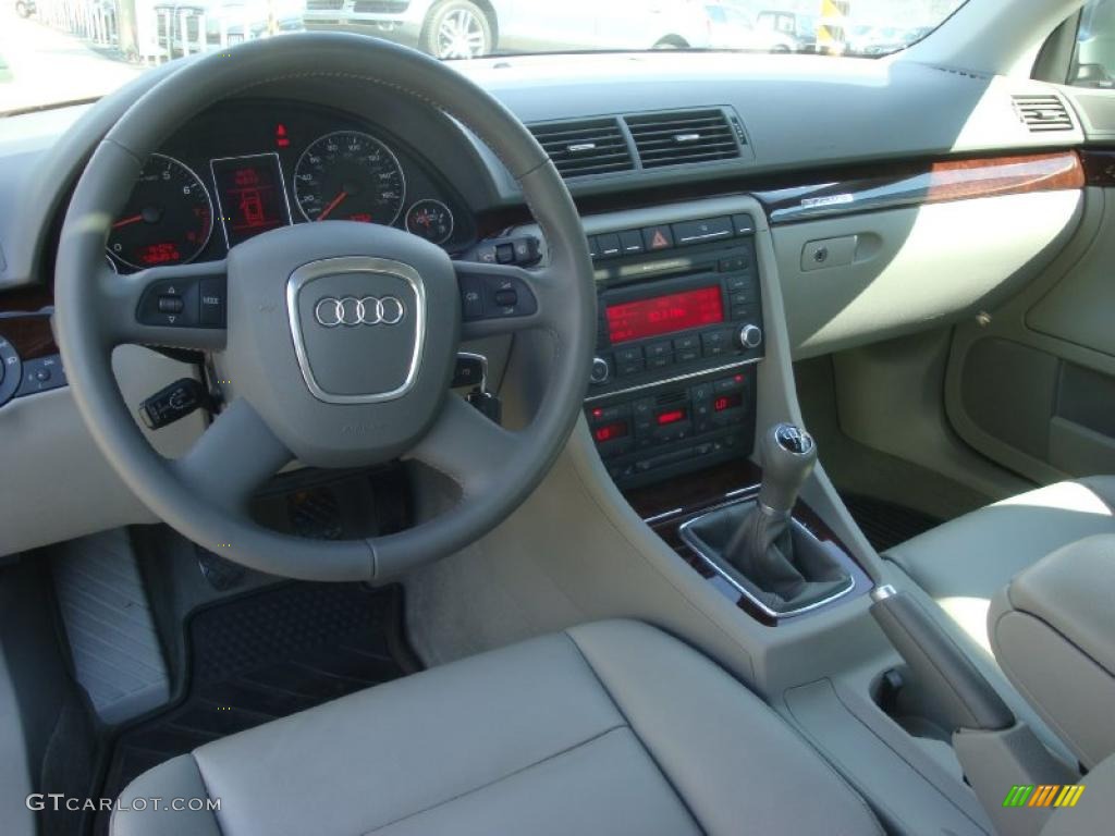 2008 A4 2.0T quattro Sedan - Quartz Grey Metallic / Light Gray photo #10