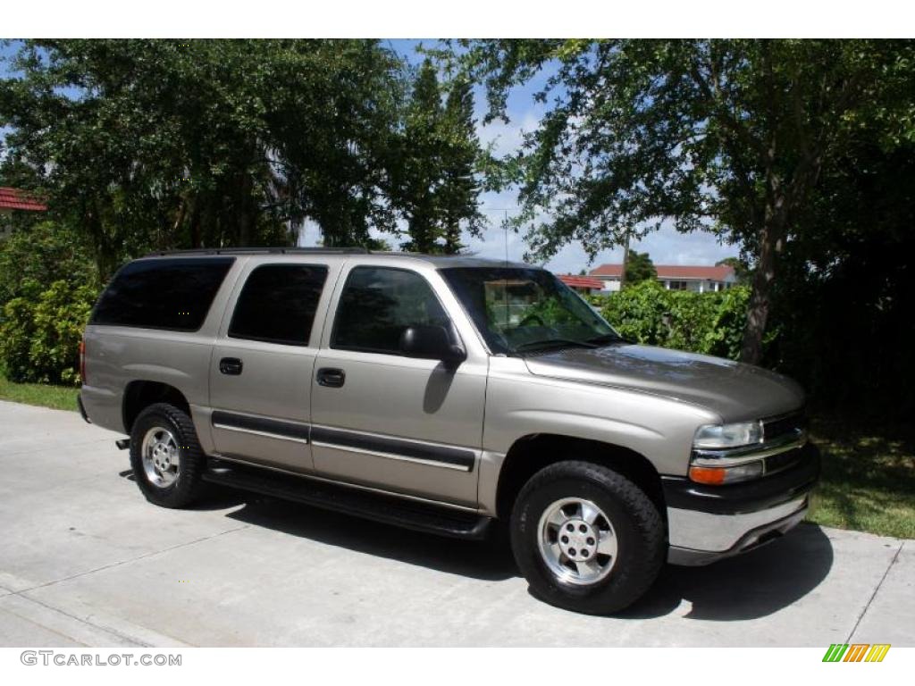 2003 Suburban 1500 LT 4x4 - Light Pewter Metallic / Gray/Dark Charcoal photo #14