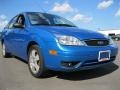 2007 Aqua Blue Metallic Ford Focus ZX4 SES Sedan  photo #16