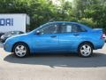 2007 Aqua Blue Metallic Ford Focus ZX4 SES Sedan  photo #17