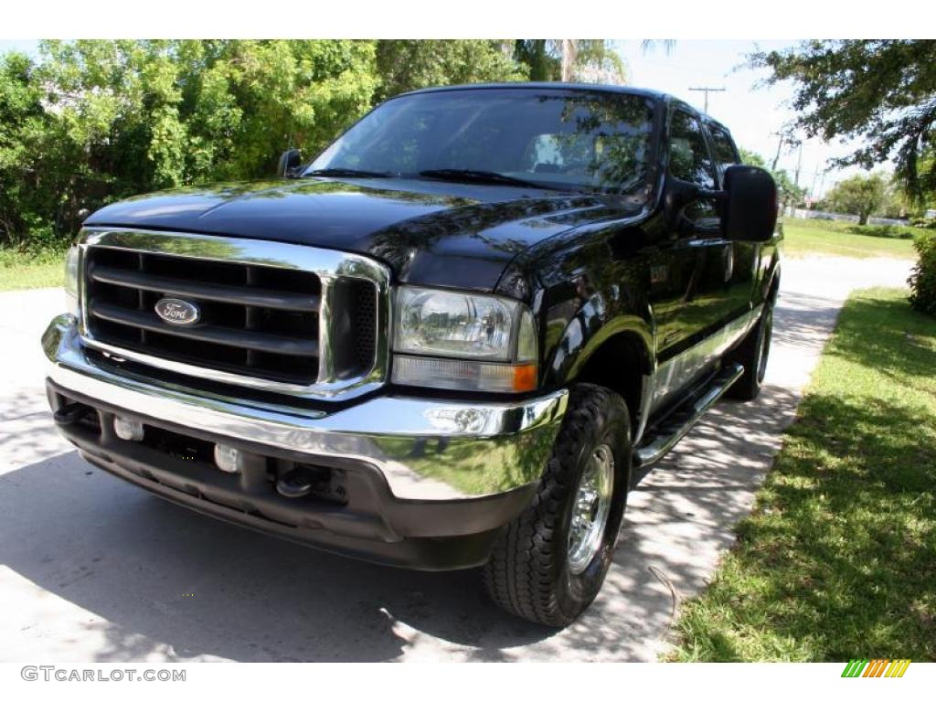 2004 F250 Super Duty Lariat Crew Cab 4x4 - Black / Medium Flint photo #18