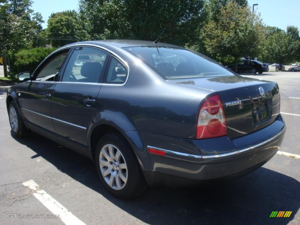 2002 Passat GLS Sedan - Blue Anthracite Pearl / Black photo #4