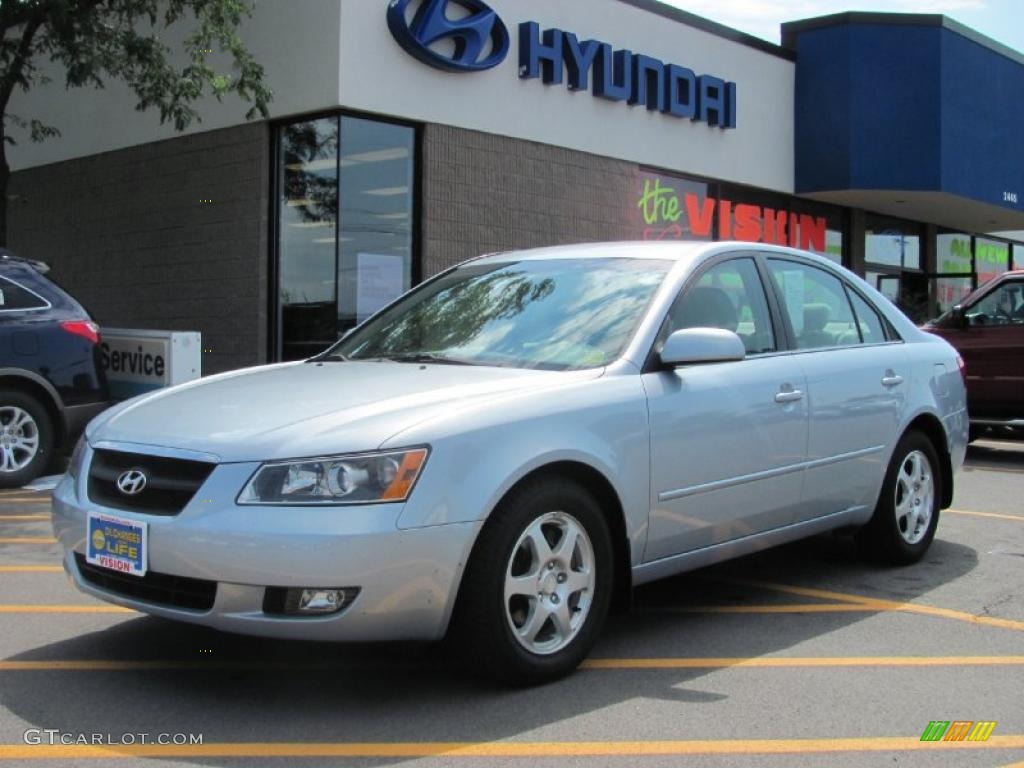2006 Sonata LX V6 - Silver Blue Metallic / Gray photo #1