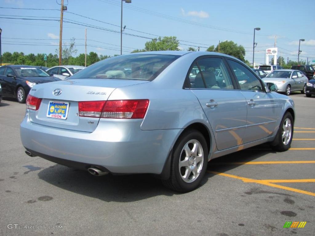 2006 Sonata LX V6 - Silver Blue Metallic / Gray photo #2