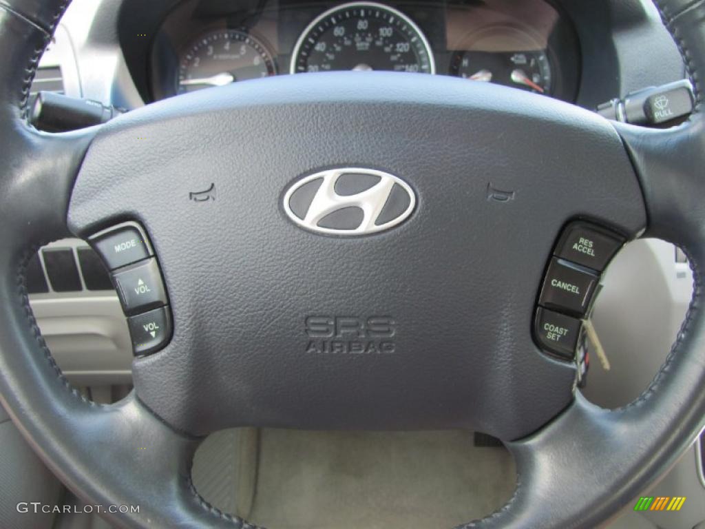 2006 Sonata LX V6 - Silver Blue Metallic / Gray photo #7