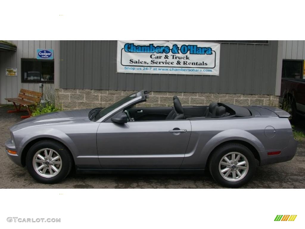2007 Mustang V6 Premium Convertible - Tungsten Grey Metallic / Dark Charcoal photo #2