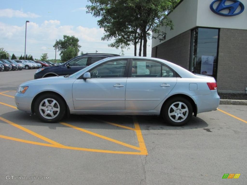 2006 Sonata LX V6 - Silver Blue Metallic / Gray photo #11