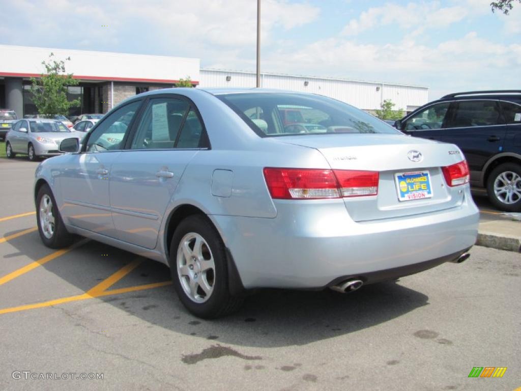 2006 Sonata LX V6 - Silver Blue Metallic / Gray photo #12