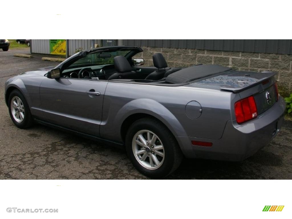 2007 Mustang V6 Premium Convertible - Tungsten Grey Metallic / Dark Charcoal photo #9
