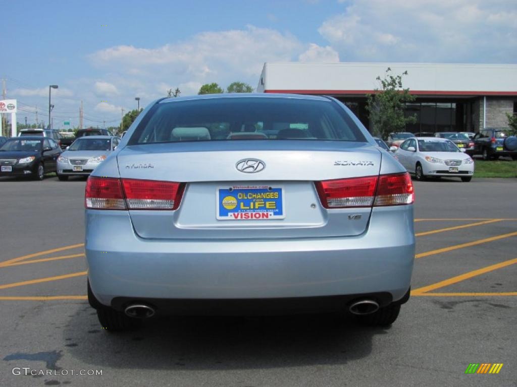 2006 Sonata LX V6 - Silver Blue Metallic / Gray photo #13