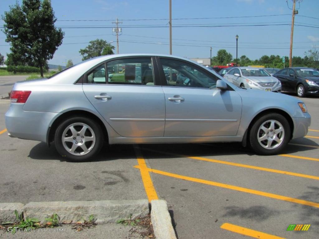 2006 Sonata LX V6 - Silver Blue Metallic / Gray photo #14