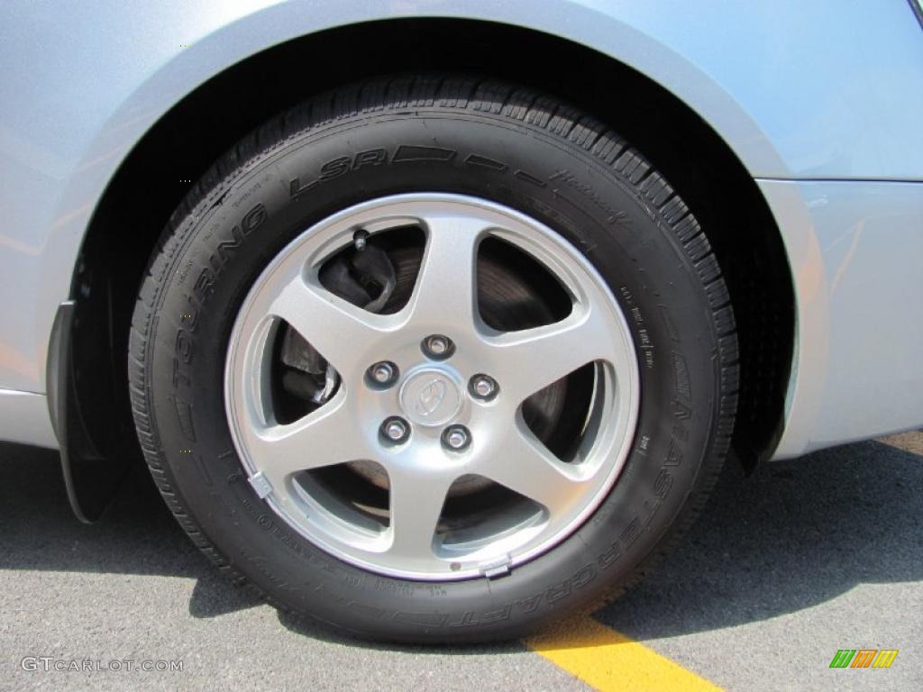 2006 Sonata LX V6 - Silver Blue Metallic / Gray photo #16