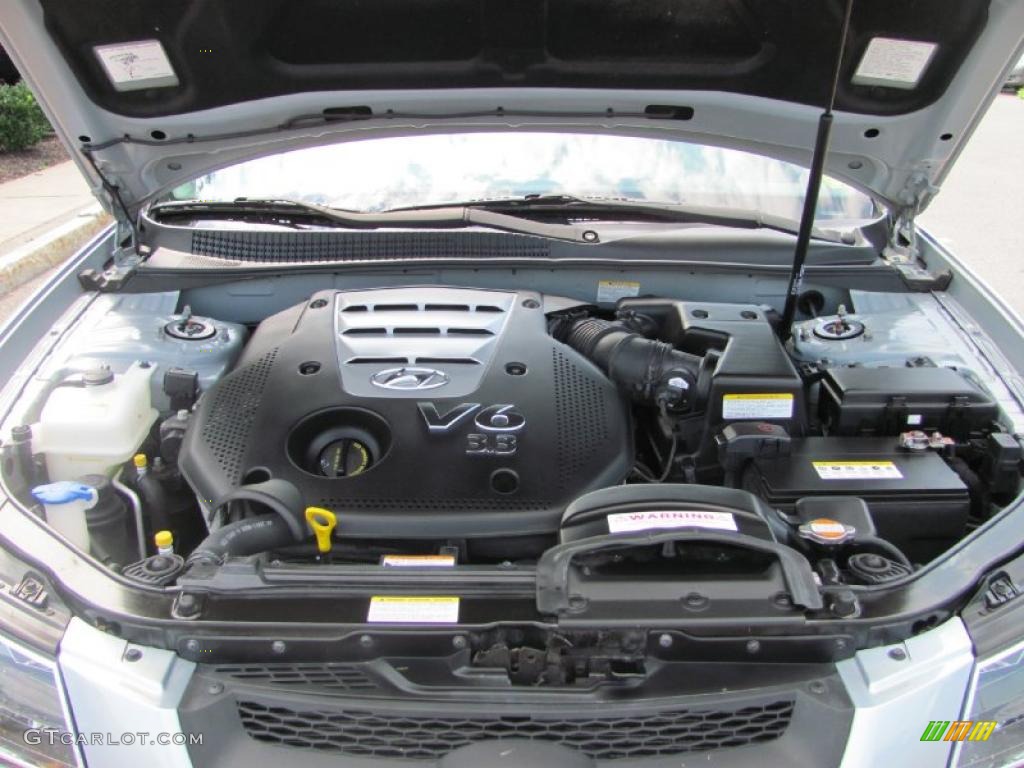 2006 Sonata LX V6 - Silver Blue Metallic / Gray photo #28