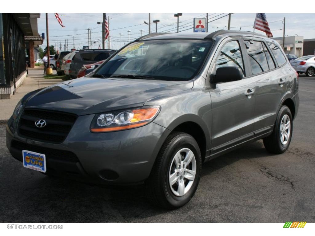 2009 Santa Fe GLS - Steel Gray / Gray photo #1