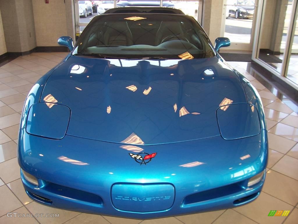 1998 Corvette Coupe - Nassau Blue Metallic / Black photo #3