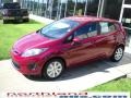 2011 Bright Magenta Metallic Ford Fiesta SE Hatchback  photo #2