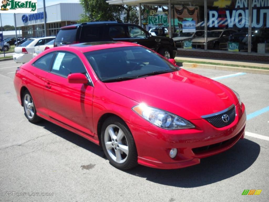 2006 Solara SE Coupe - Absolutely Red / Charcoal photo #1