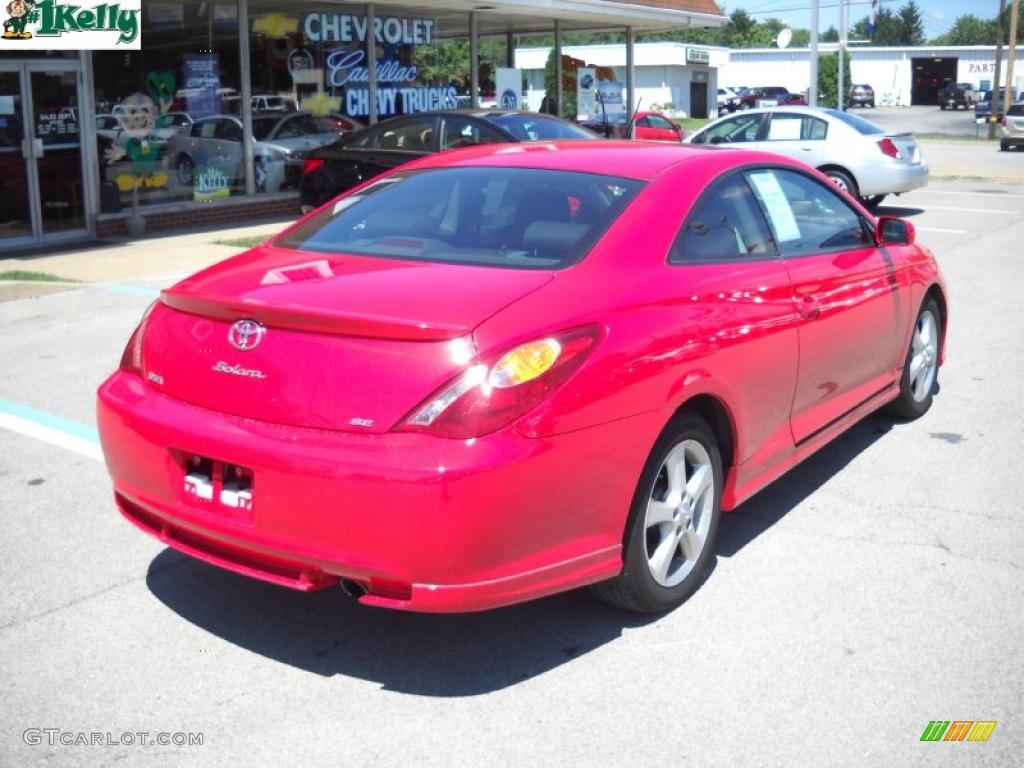 2006 Solara SE Coupe - Absolutely Red / Charcoal photo #3