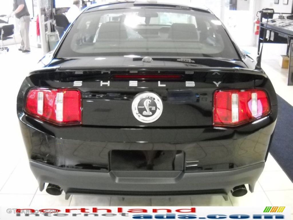 2011 Mustang Shelby GT500 SVT Performance Package Coupe - Ebony Black / Charcoal Black/Black photo #9