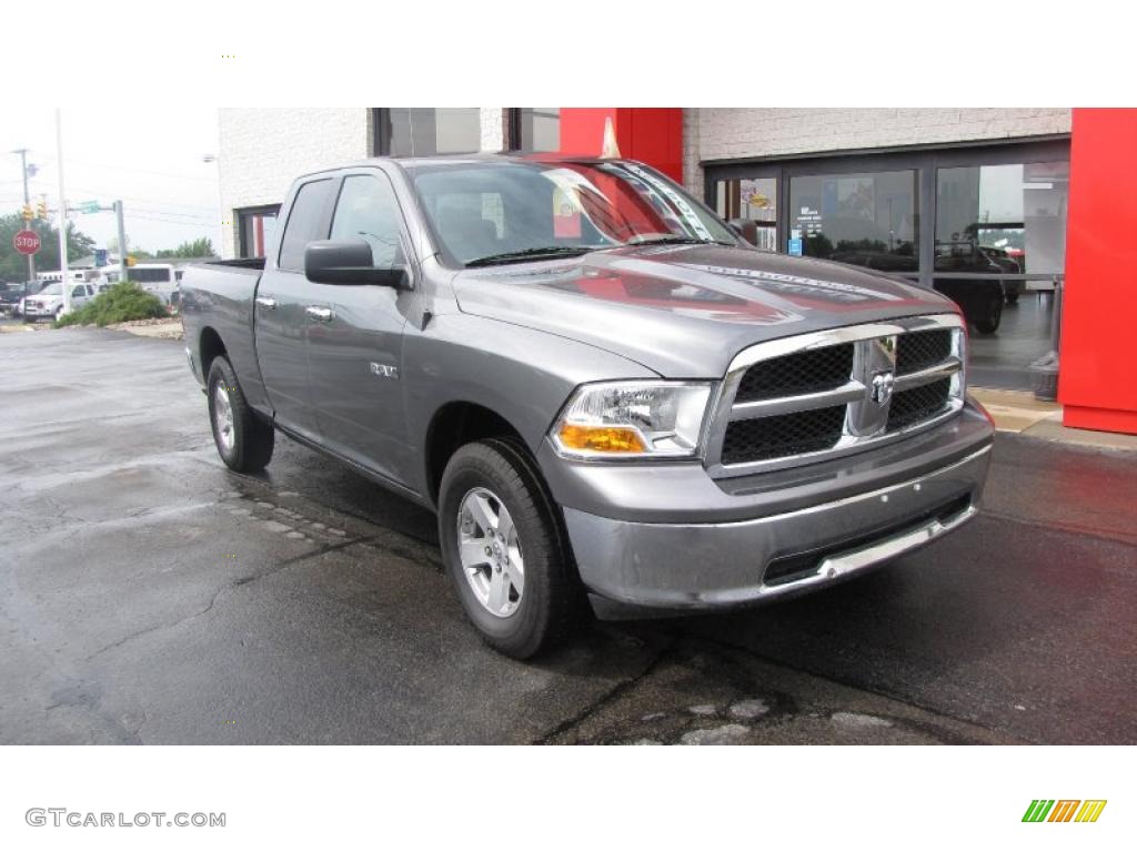 2009 Ram 1500 SLT Quad Cab 4x4 - Mineral Gray Metallic / Dark Slate/Medium Graystone photo #4