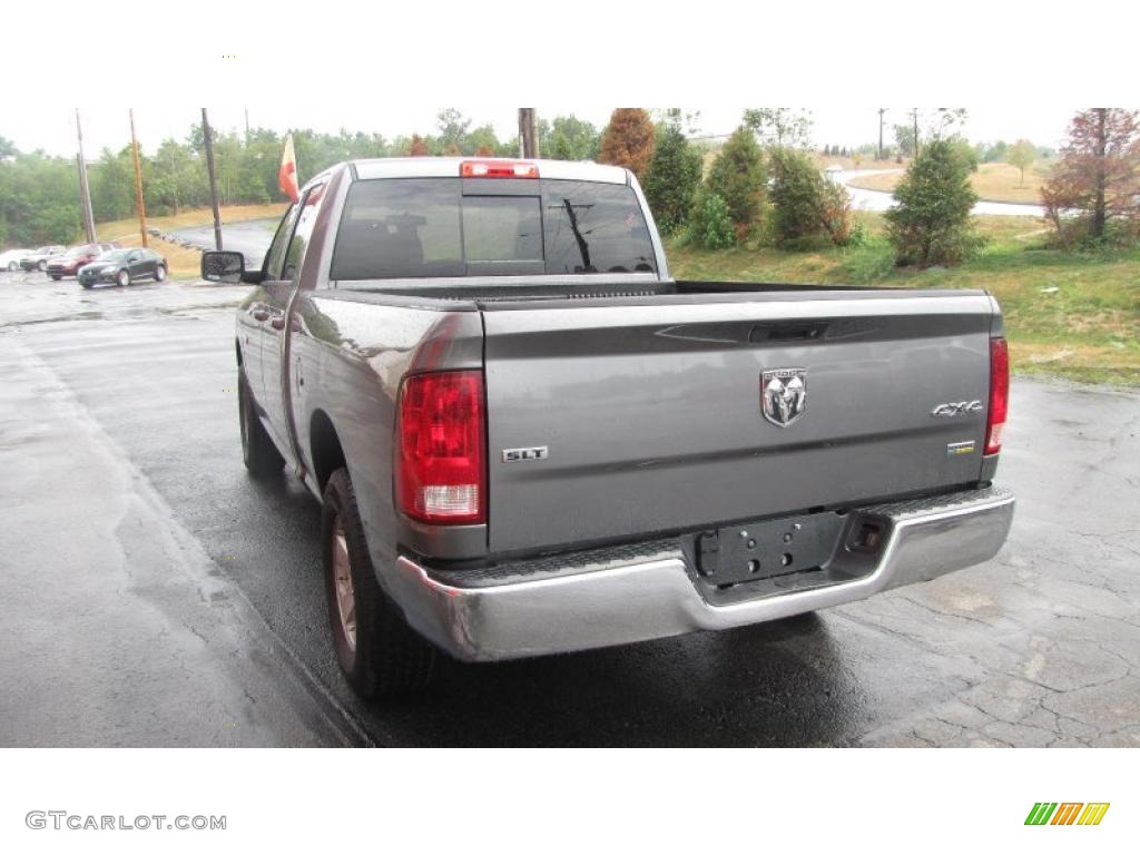 2009 Ram 1500 SLT Quad Cab 4x4 - Mineral Gray Metallic / Dark Slate/Medium Graystone photo #8