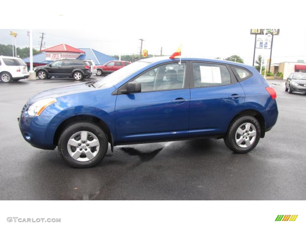 2009 Rogue S AWD - Indigo Blue / Gray photo #1