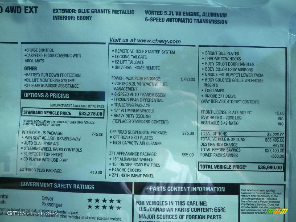2010 Silverado 1500 LT Extended Cab 4x4 - Blue Granite Metallic / Ebony photo #38