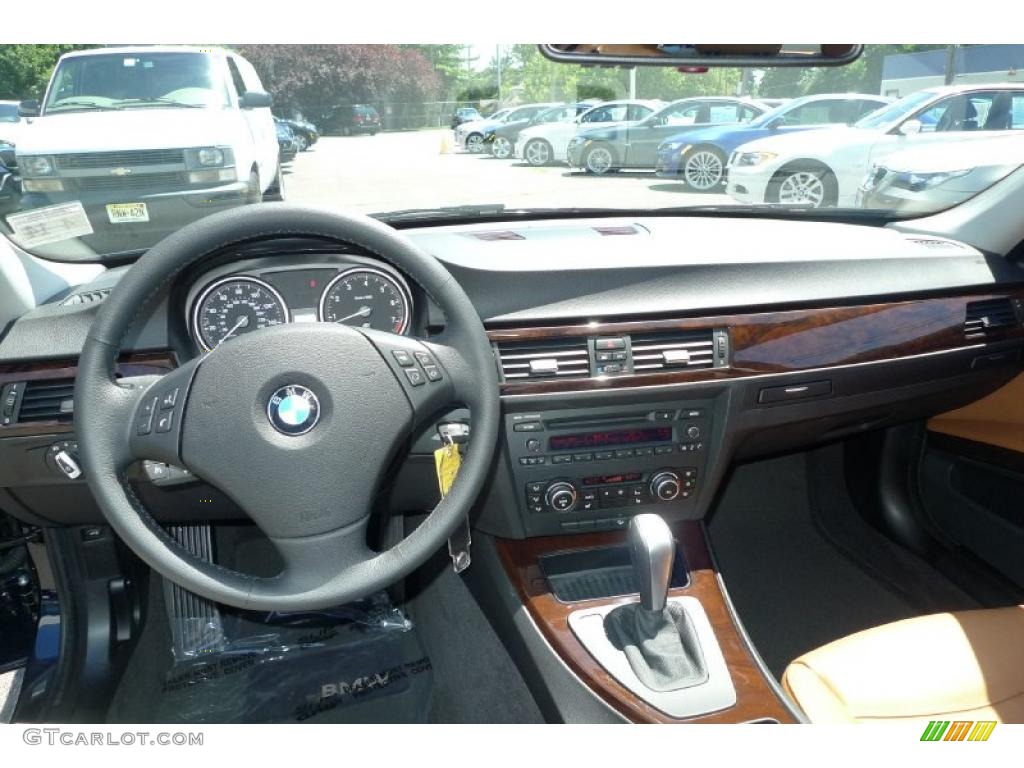 2010 3 Series 328i xDrive Sedan - Monaco Blue Metallic / Saddle Brown Dakota Leather photo #48