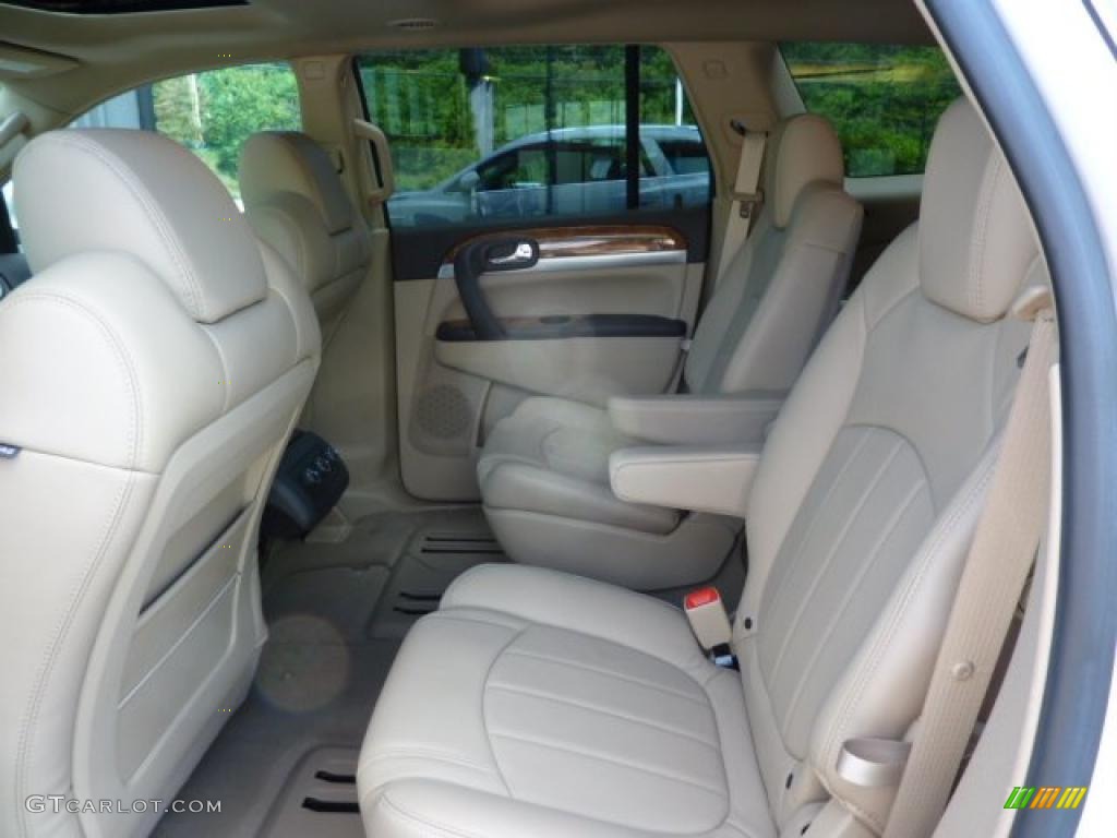 2008 Enclave CXL AWD - White Diamond Tri Coat / Cashmere/Cocoa photo #13