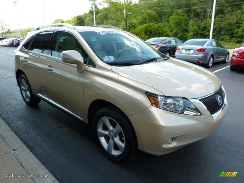 2010 RX 350 AWD - Golden Almond Metallic / Parchment/Brown Walnut photo #6