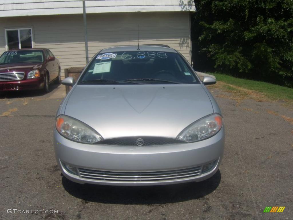 2002 Cougar V6 Coupe - Silver Frost Metallic / Medium Parchment photo #2