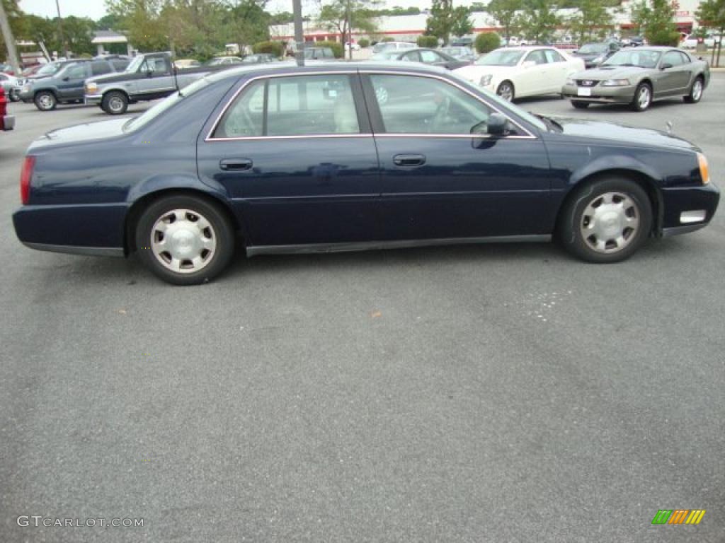 2002 DeVille Sedan - Blue Onyx Metallic / Oatmeal photo #6